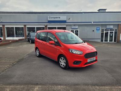 Ford Tourneo-courier 1.0 100PS EcoBoost Zetec Euro 6 5dr MPV Petrol Race Red at Coopers of Oulton Leeds