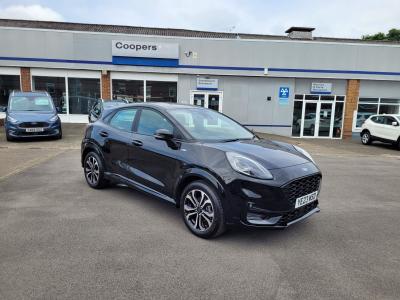 Ford Puma 1.0T 125PS EcoBoost mHEV ST-Line DCT Euro 6 (s/s) 5dr SUV Hybrid Agate Black at Coopers of Oulton Leeds
