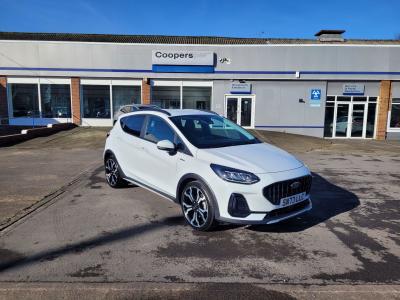 Ford Fiesta 1.0T EcoBoost MHEV Active X Edition Euro 6 (s/s) 5dr Hatchback Petrol Frozen White at Coopers of Oulton Leeds