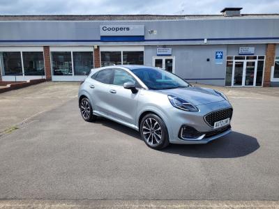 Ford Puma 1.0T 155PS EcoBoost MHEV ST-Line X Vignale Euro 6 (s/s) 5dr SUV Petrol Solar Silver at Coopers of Oulton Leeds