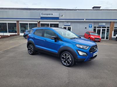 Ford Ecosport 1.0T 125PS EcoBoost Active Euro 6 (s/s) 5dr SUV Petrol Desert Island Blue at Coopers of Oulton Leeds